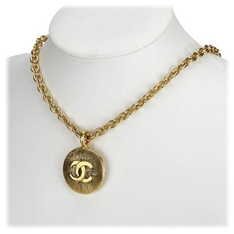 coco chanel necklace gold